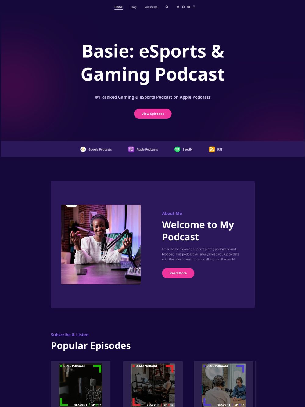 Basie Podcast Template